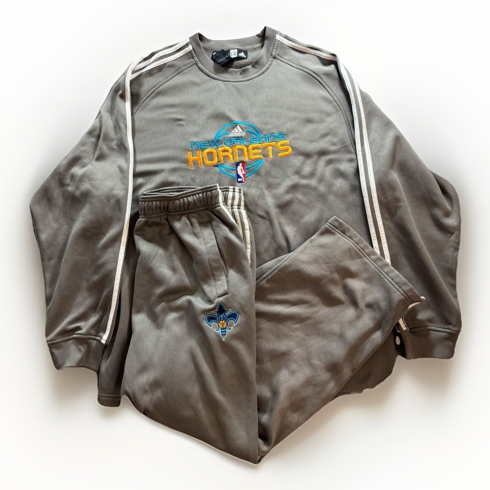 New Orleans Hornets Adidas Tracksuit Mens XL Player Issued #50 Antonio Daniels